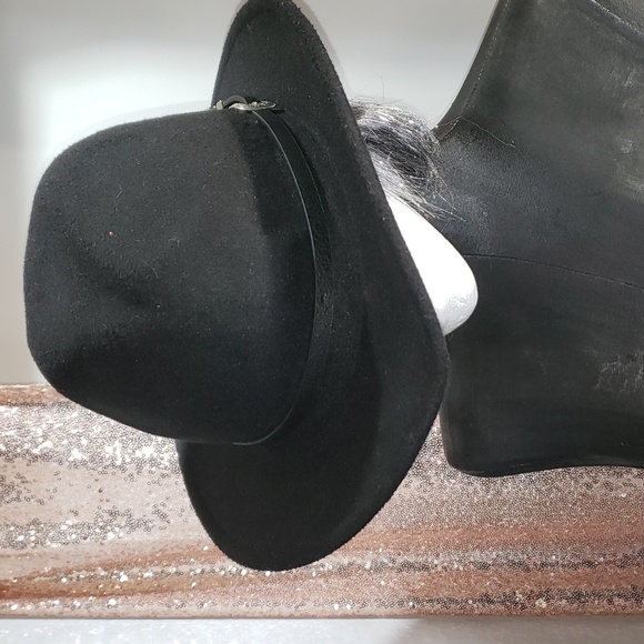 H&M Black Western Style Hat Size M - Picture 5 of 8